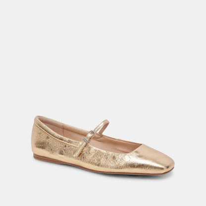 Dolce Vita - Reyes Flat - Gold Distressed