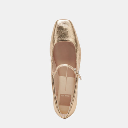 Dolce Vita - Reyes Flat - Gold Distressed