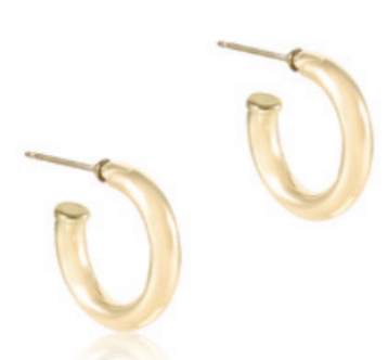 ENEWTON - Round Gold 1' Post Hoop - Smooth