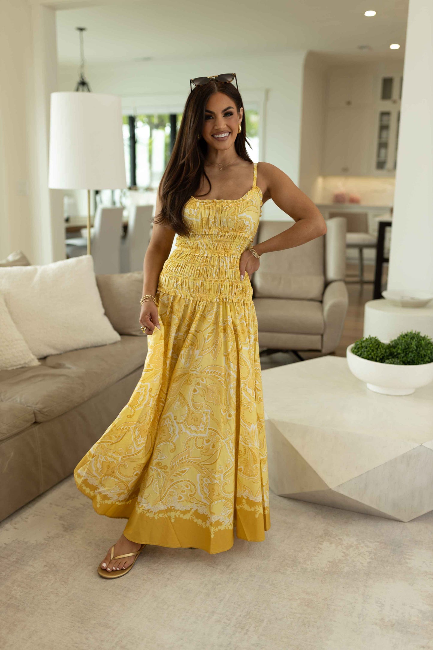 Summer Dress - Yellow Mustard