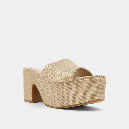 Giza Sandal - Gold Woven