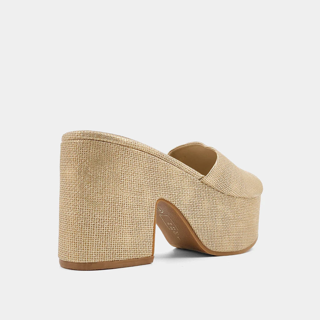 Giza Sandal - Gold Woven