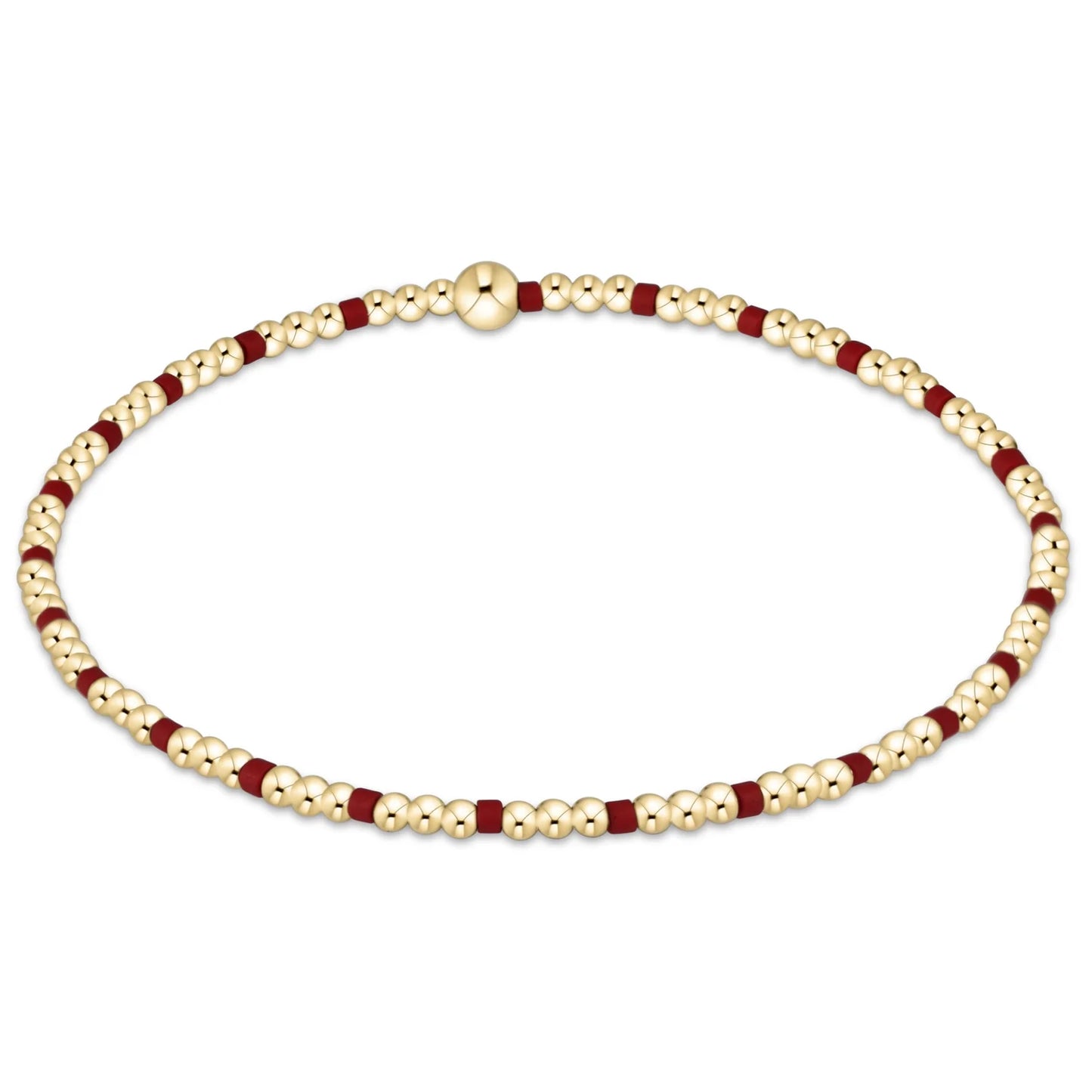 Gameday Hope Sincerity Pattern 2mm Bead Bracelet (Colors)