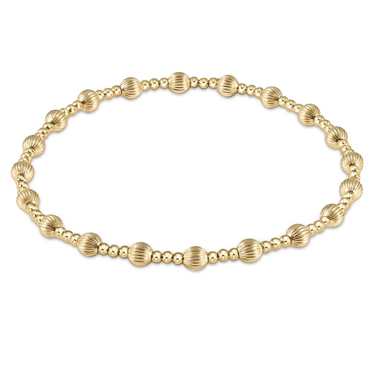 ENEWTON - Dignity Sincerity Pattern 4mm Bead Bracelet - Gold