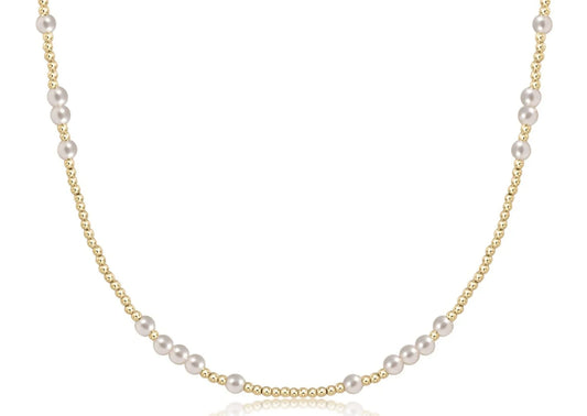 ENEWTON - 15" CHOKER HOPE UNWRITTEN - 4MM PEARL