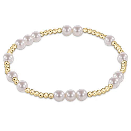 ENEWTON - Hope Unwritten 5mm Bead Bracelet - Pearl