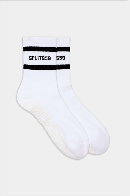 Splits59 - Logo Stripe Ankle Socks with Grip