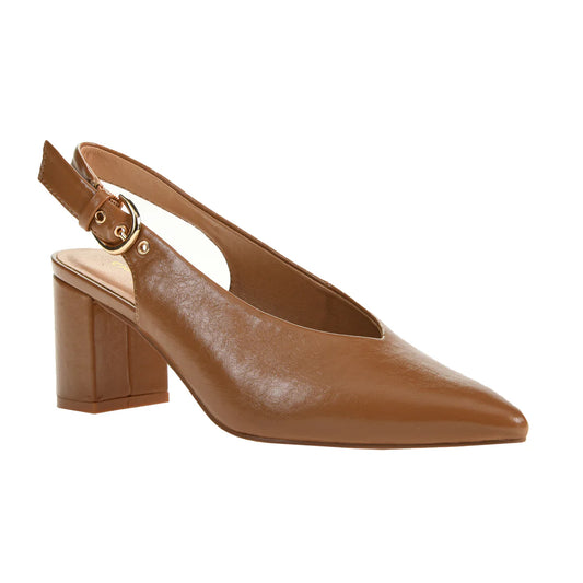 Menny Slingback Pump - Camel