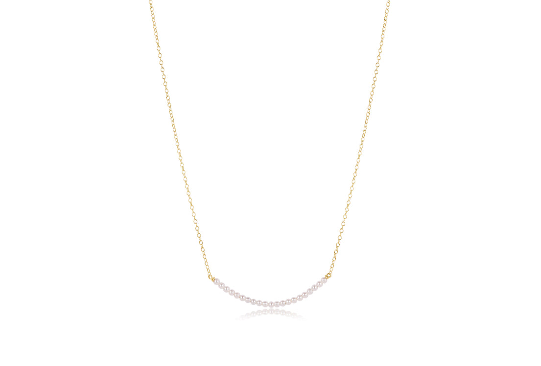 ENEWTON - 16'' Necklace Gold - Beaded Bliss Small Pearl