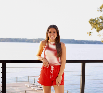 Summer Lovin' Tank Knit - Red