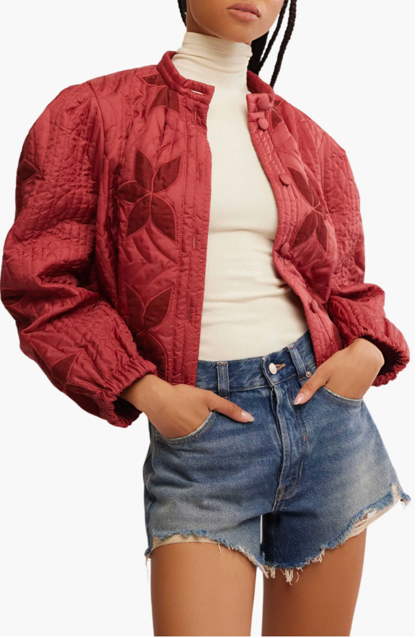 Quinn Quilted Jacket - Marsala