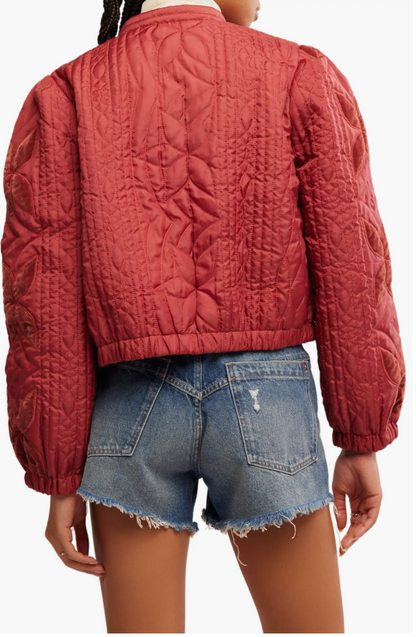 Quinn Quilted Jacket - Marsala