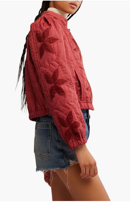 Quinn Quilted Jacket - Marsala