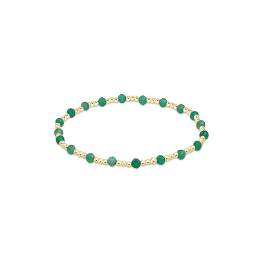 ENEWTON - Gemstone Gold Sincerity Pattern 3mm Bead Bracelet