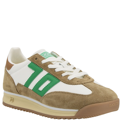 Back 70 - White Camel Green - Sneakers