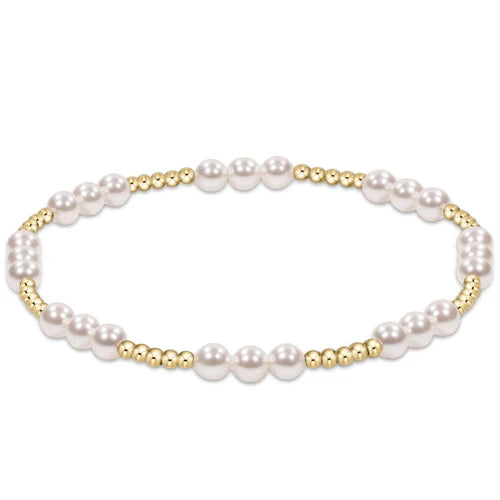 ENEWTON - Classic Joy Pattern 4mm Bead Bracelet - Pearl